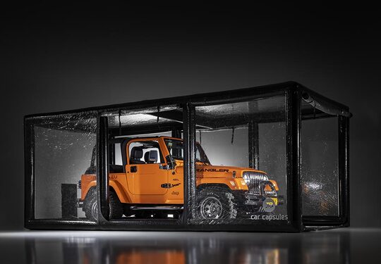 Capsule de voiture gonflable pour stocker vos véhicules