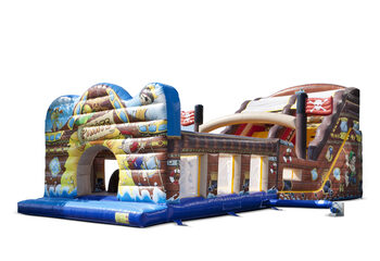 Obtenez votre toboggan extra large du monde des pirates avec des obstacles 3D pour les enfants. Achetez des toboggans gonflables maintenant en ligne chez JB Gonflables France