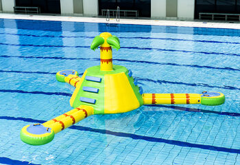 Koop een luchtdichte opblaasbare speeleiland in jungle thema voor zowel jong als oud. Bestel opblaasbare waterattracties nu online bij JB Inflatables Nederland 