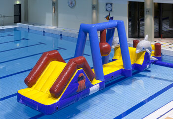 Achetez Parcours d'obstacles aquatiques gonflables Marine run avec des dauphins 3D et des imprimés sympas pour petits et grands. Commandez des parcours d'obstacles gonflables en ligne maintenant chez JB Gonflables France