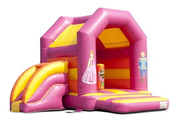 Château gonflable à toit multifun gonflable midi sur le thème de la princesse à vendre. Achetez des châteaux gonflables chez JB Gonflables France en ligne