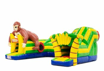 Achetez un playzone gonflable de tunnel de jeu sur le thème des gorilles pour les enfants. Commandez des playzone gonflables en ligne chez JB Gonflables France