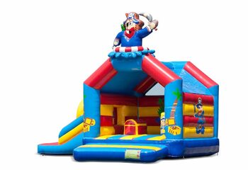 Achetez château gonflable d'intérieur multiplay multifun gonflable avec toboggan sur le thème des pirates pour les enfants. Commandez des châteaux gonflables en ligne chez JB Gonflables France