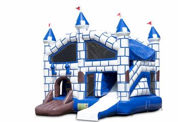 Achetez un châteaux gonflables multiplay d'intérieur avec toboggan dans un château à thème pour enfants. Commandez des toboggan châteaux gonflables en ligne chez JB Gonflables France
