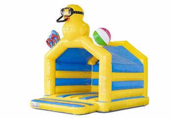 Canard Thème Gonflable Bouncer Bleu Jaune À Vendre Pour Les Enfants