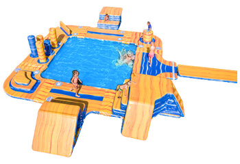 Waterplay opblaasbare objecten en banen voor in het water kopen