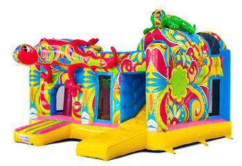 Jaune rose bleu impressions florales colorées sur Multiplay Ibiza JB Meppel