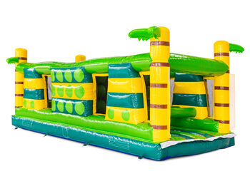 Module du parcours d'obstacles Gate Dodger avec un palmier sur le thème du crocodile