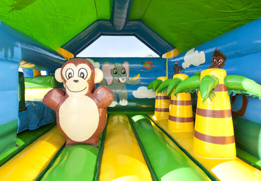Commandez une jungle multifun avec un château gonflable de gorille, y compris un toboggan pour les enfants. Achetez des châteaux gonflables en ligne chez JB Gonflables France