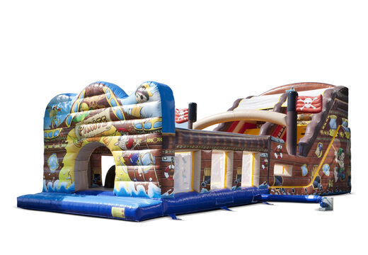 Obtenez votre toboggan extra large du monde des pirates avec des obstacles 3D pour les enfants. Achetez des toboggans gonflables maintenant en ligne chez JB Gonflables France