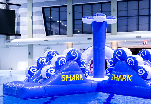 Achetez un parcours du combattant gonflable double pour les enfants. Commandez des attractions aquatiques gonflables maintenant en ligne chez JB Gonflables France
