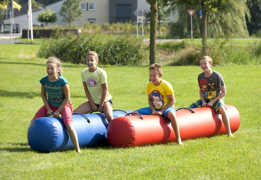 Bouncy tube Bleu et rouge pour petits et grands. Achetez des articles gonflables en ligne chez JB Gonflables France