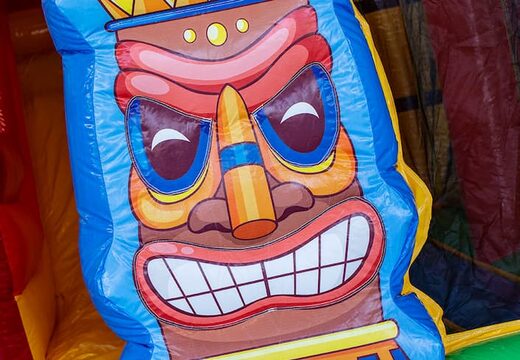 Achetez un super châteaux gonflables boss slidebox sur le thème d'Hawaï avec un toboggan pour enfants. Commandez des château gonflable géant en ligne chez JB Gonflables France