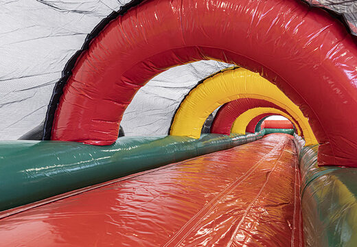 Commandez le toboggan à roulettes Dinopark pour petits et grands. Achetez des rails à rouleaux gonflables maintenant en ligne chez JB Gonflables France