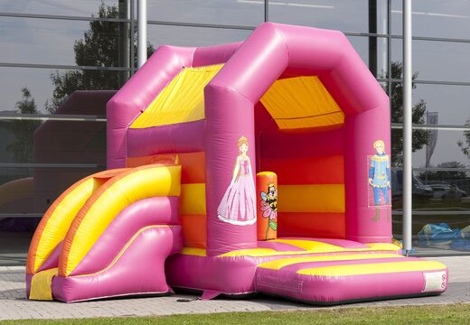 Château gonflable midi multifun avec toit pour enfant à vendre sur le thème princesse. Achetez des châteaux gonflables en ligne chez JB Gonflables France