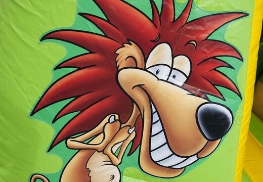 Petit château gonflable avec toit sur le thème de la jungle à vendre. Achetez des châteaux gonflables en ligne chez JB Gonflables France