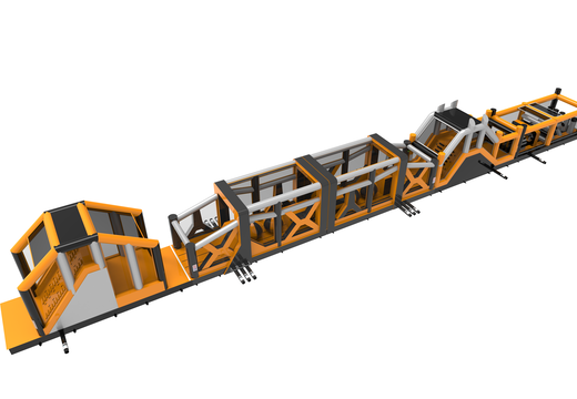 Méga course d'obstacles gonflable d'aventure de pas moins de 48,5 mètres de long pour les enfants. Achetez des parcours d'obstacles gonflables en ligne maintenant chez JB Gonflables France