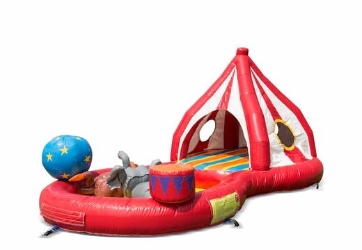 Achetez un playzone gonflable amusant à moitié sur le thème du cirque de la zone de jeu pour les enfants. Commandez des playzone gonflables en ligne chez JB Gonflables France