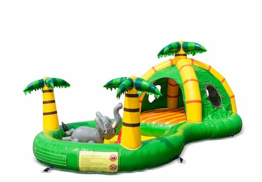 Achetez un playzone gonflable amusant semi-ouvert sur le thème de la jungle de la zone de jeu pour les enfants. Commandez des playzone gonflables en ligne chez JB Gonflables France