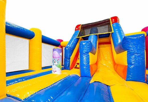 Commandez Slidebox super château gonflable géant Unicorn avec toboggan pour enfants. Achetez des super châteaux gonflables en ligne chez JB Gonflables France