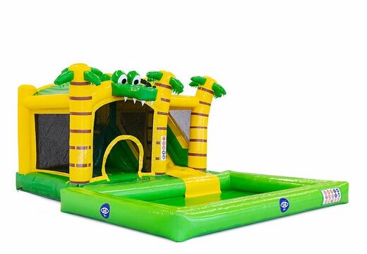 Commandez le château gonflable Jumpy happy splash crocodile de JB Gonflables France. Achetez des châteaux gonflables en ligne chez JB Gonflables France