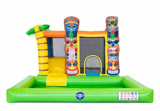 Achetez un château gonflable multijoueur sur le thème d'Hawaï avec ou sans baignoire pour enfants chez JB Gonflables France. Commandez des châteaux gonflables en ligne chez JB Gonflables France
