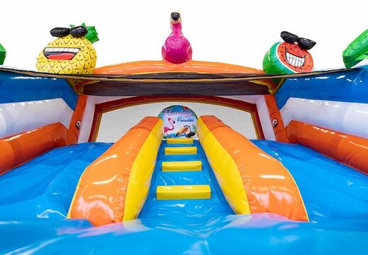 Commandez un château gonflable multijoueur gonflable d'intérieur sur le thème des flamants roses pour les enfants chez JB Gonflables France. Achetez des châteaux gonflables en ligne chez JB Gonflables France