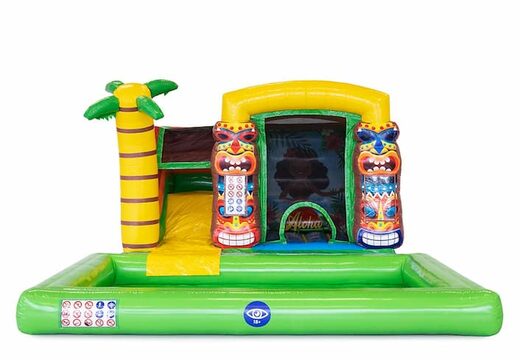 Commandez des mini château gonflable sur le thème d'Hawaï avec ou sans baignoire pour les enfants. Achetez des châteaux gonflables en ligne chez JB Gonflables France
