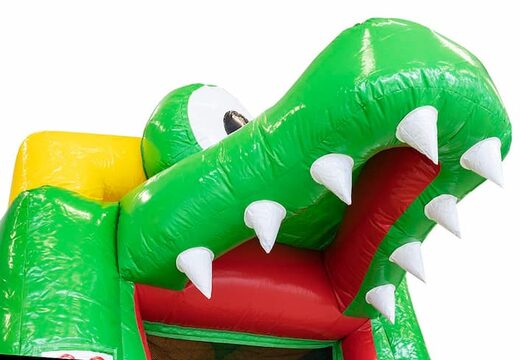 Commandez un château gonflable multijoueur gonflable sur le thème du crocodile avec ou sans baignoire pour enfants chez JB Gonflables France. Achetez des châteaux gonflables en ligne chez JB Gonflables France