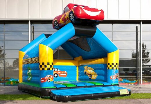 Achetez un super château gonflable couvert d'animations joyeuses sur le thème de la voiture pour les enfants. Commandez des châteaux gonflables en ligne chez JB Gonflables France
