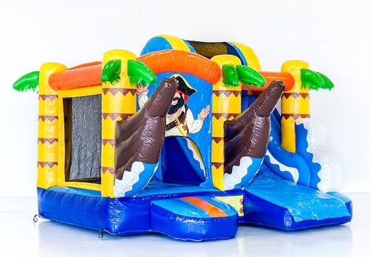 Commandez Jumpy Happy Pirate petit château gonflable avec toboggan pour enfants. Achetez des mini château gonflable en ligne chez JB Gonflables France