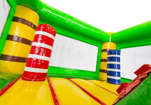 Mini château gonflable multijoueur sur le thème du crocodile avec toboggan en vente chez JB Gonflables France. Commandez maintenant des petit château gonflable avec toboggan pour enfants