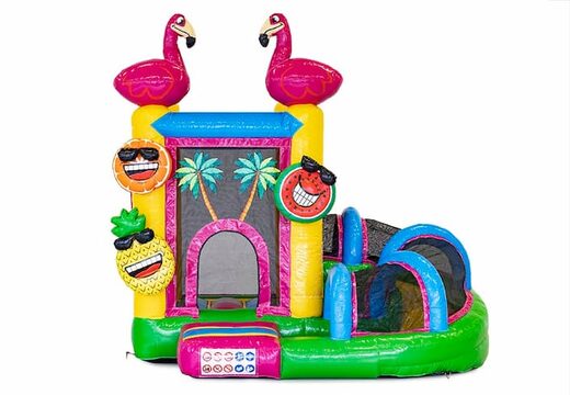 Commandez mini avec toboggan château gonflable flamant rose pour enfants. Achetez des mini château gonflable en ligne chez JB Gonflables France