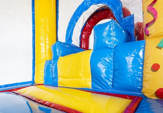 Commandez un mini château gonflable avec toboggan party pour enfants. Achetez des mini multiplay en ligne chez JB Gonflables France