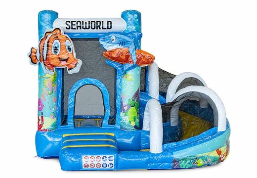 Mini château gonflable multijoueur dans le thème nemo pour les enfants. Commandez des mini château gonflable en ligne chez JB Gonflables France