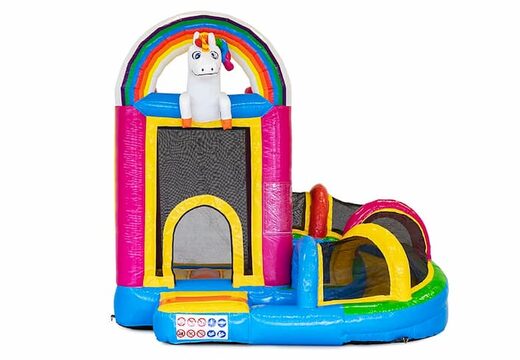 Commandez un mini château gonflable licorne avec toboggan pour enfant. Achetez des mini multiplay en ligne chez JB Gonflables France