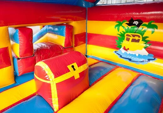 Commandez un château gonflable multifun gonflable pour enfants avec un toit et un objet pirate 3D chez JB Gonflables France. Achetez des châteaux gonflables en ligne chez JB Gonflables France