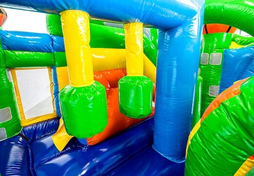 Commandez un châteaux gonflables multiplay dragon de taille moyenne avec toboggan pour enfants. Achetez des toboggan châteaux gonflables en ligne chez JB Gonflables France