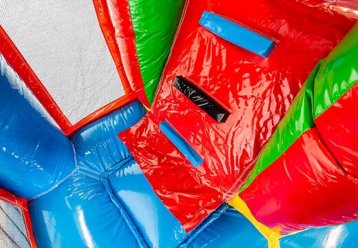 Châteaux gonflables multiplay moyen sur le thème d'Hawaï avec toboggan pour les enfants. Commandez des toboggan châteaux gonflables en ligne chez JB Gonflables France