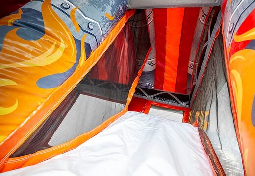 Achetez un château dans le thème des pompiers avec un toboggan pour les enfants. Commandez des mini château gonflable en ligne chez JB Gonflables France