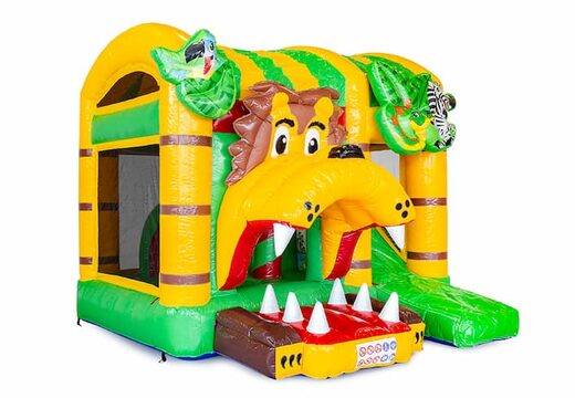 Mini château gonflable multijoueur sur le thème jungleworld pour les enfants. Commandez des mini château gonflable en ligne chez JB Gonflables France