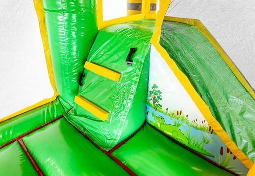 Commandez le château multiplay L jungleworld avec un toboggan pour enfants. Achetez des mini château gonflable en ligne chez JB Gonflables France