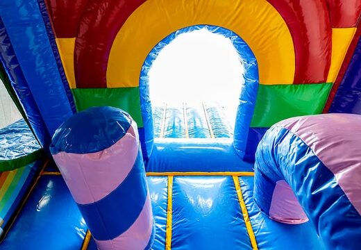 Commandez la mini château gonflable multiplay L licorne avec un toboggan pour les enfants. Achetez des mini multiplay en ligne chez JB Gonflables France