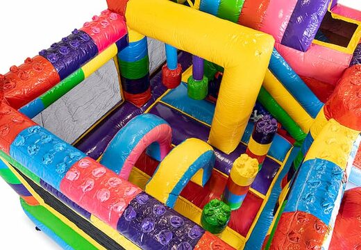 Commandez un châteaux gonflables multiplay en superblocs avec un toboggan pour les enfants. Achetez des toboggan châteaux gonflables en ligne chez JB Gonflables France