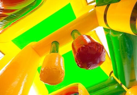 Acheter châteaux gonflables multiplay moyen sur le thème du crocodile avec toboggan pour enfants. Commandez des toboggan châteaux gonflables en ligne chez JB Gonflables France