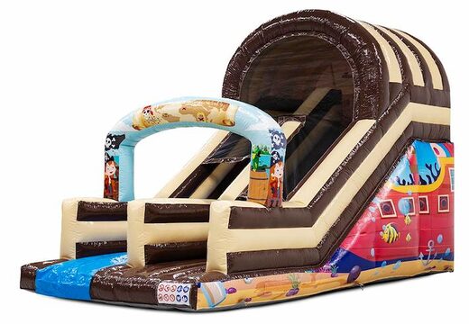 Opblaasbare glijbaan in piraten thema kopen voor kinderen 