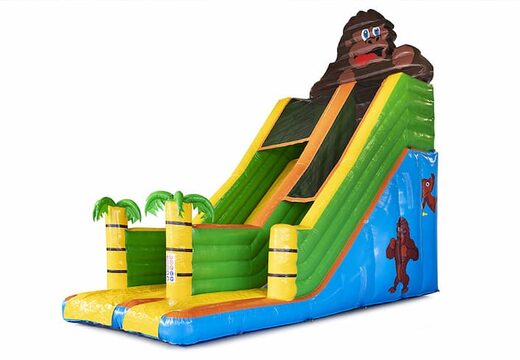 Achetez Gorilla Slide Super avec des couleurs gaies, des objets 3D et une belle impression sur les parois latérales. Commandez des toboggans gonflables maintenant en ligne chez JB Gonflables France
