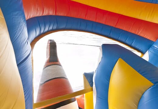 Toboggan gonflable multifonctionnel sur le thème du poisson clown avec une pataugeoire, un objet 3D impressionnant, des couleurs fraîches et des obstacles 3D pour les enfants. Achetez des toboggans gonflables maintenant en ligne chez JB Gonflables France