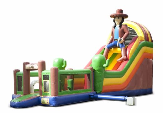 Le toboggan gonflable sur le thème de la plage avec une pataugeoire, un objet 3D impressionnant, des couleurs fraîches et des obstacles 3D pour les enfants. Achetez des toboggans gonflables maintenant en ligne chez JB Gonflables France
