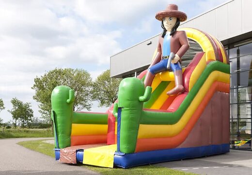 Grand toboggan gonflable multifonctionnel sur le thème de la plage avec une pataugeoire, un objet 3D impressionnant, des couleurs fraîches et des obstacles 3D pour les enfants. Commandez des toboggans gonflables maintenant en ligne chez JB Gonflables France